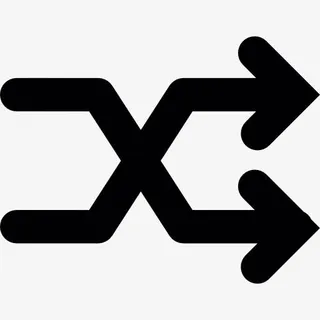 洗牌的象征图标免抠