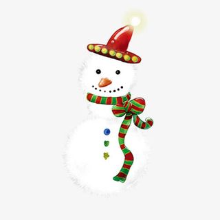 圣诞节雪人免抠