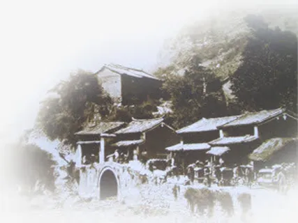 中国风城门照片七夕情人节免抠