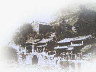 中国风城门照片七夕情人节免抠