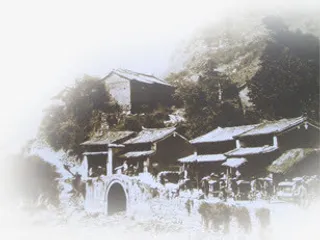 中国风城门照片七夕情人节免抠