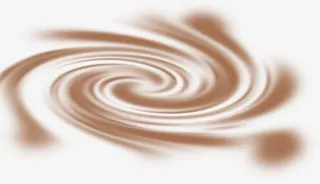 牛奶咖啡水波效果免抠