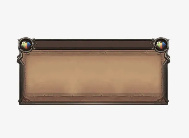 棕色游戏界面免抠