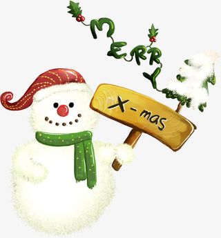冬季卡通雪人图片免抠
