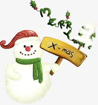 冬季卡通雪人图片免抠