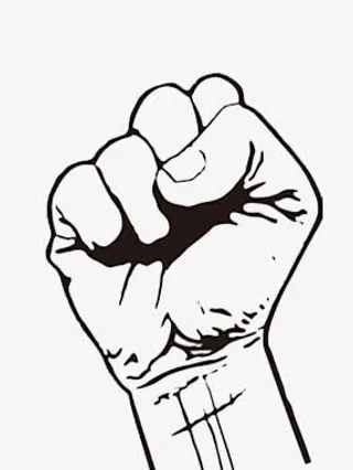 卡通手绘拳头免抠