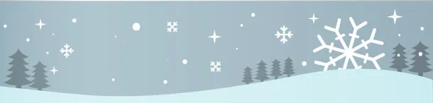 冬季卡通banner背景