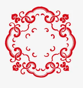 传统花纹边框免抠