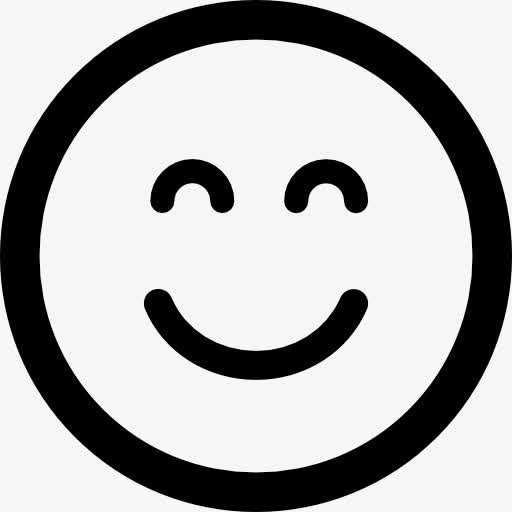 笑脸表情广场闭着眼睛图标免抠
