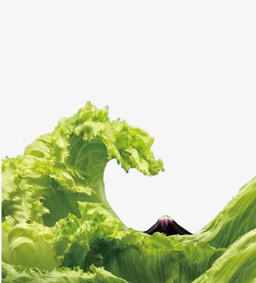 蔬菜浪花免抠