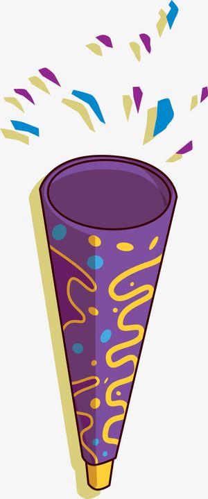 新年庆祝彩带免抠