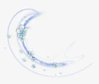 唯美清纯发光月亮免抠