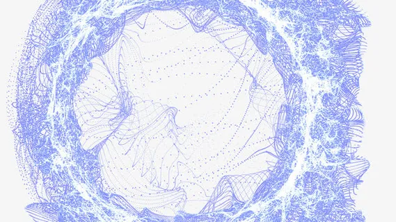 蓝色球状光线免抠