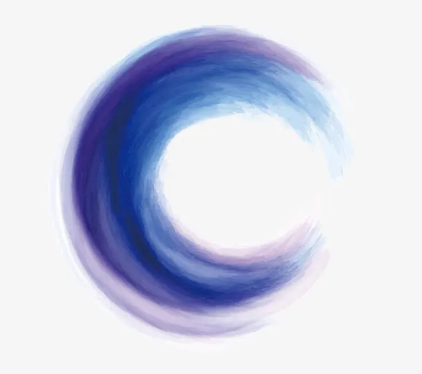 蓝色渐变水彩月亮底纹背景png