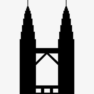 吉隆坡双子星塔图标免抠