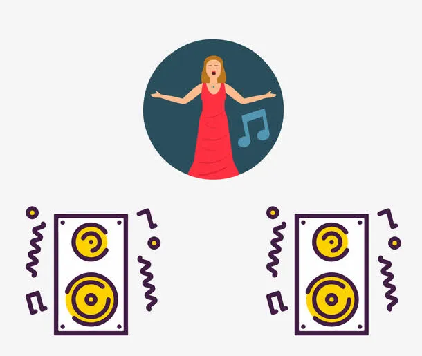 演唱家歌唱素材免抠