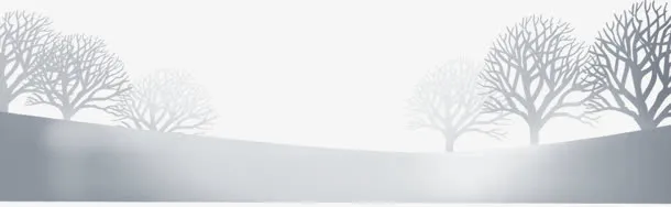 剪纸冰树雾凇雪景免抠