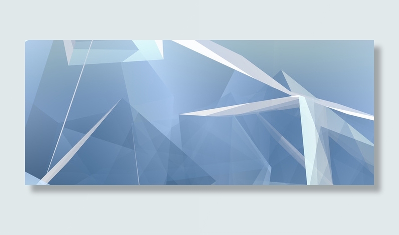 蓝色极简几何图形背景高清