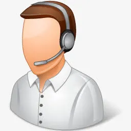 职业技术支持代表男性光图标免抠