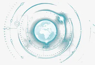 科技光感地球设计素材免抠