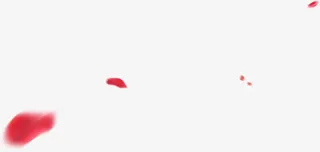 两瓣红色花瓣免抠