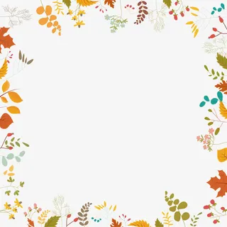 矢量图鲜花边框装饰免抠