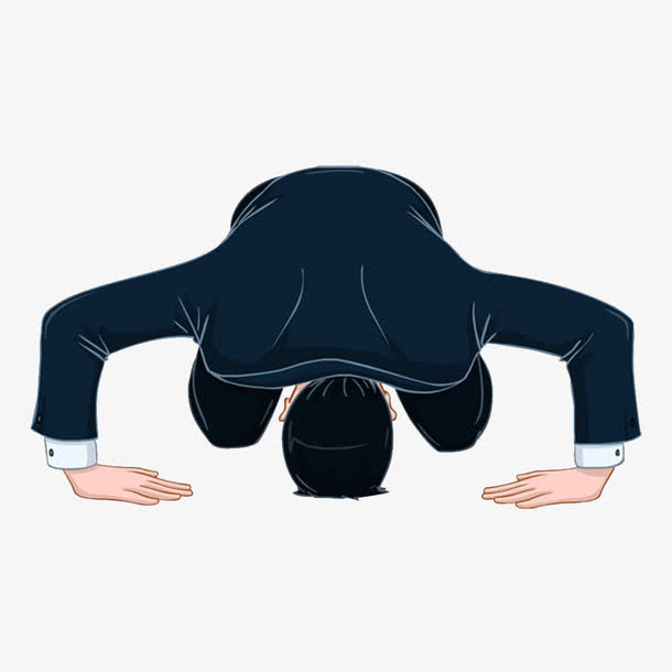 中国风道歉的下跪男子诚意的PNG免抠