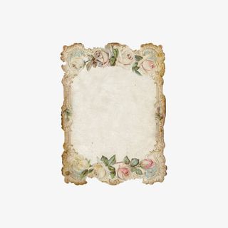 复古花朵牛皮纸免抠