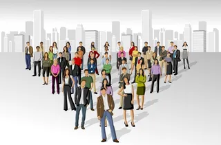 矢量商务职场男女背景高清