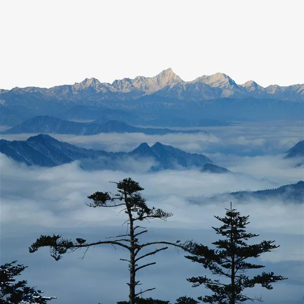 峨眉山风光免抠