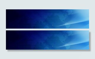 科技蓝色线条banner高清