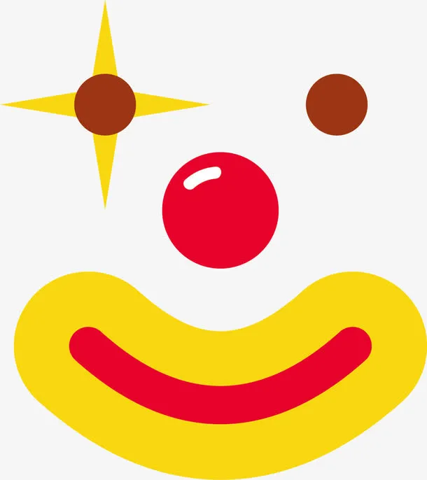 亮眼的香肠嘴小丑免抠