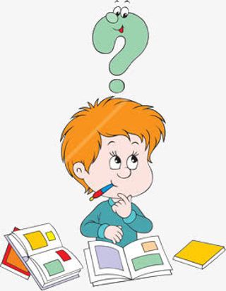 思考问题的学生免抠