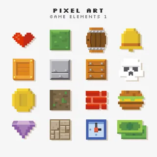 矢量像素游戏免抠