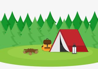 森林探险矢量图免抠