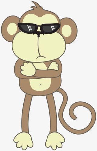 酷酷的小猴子免抠