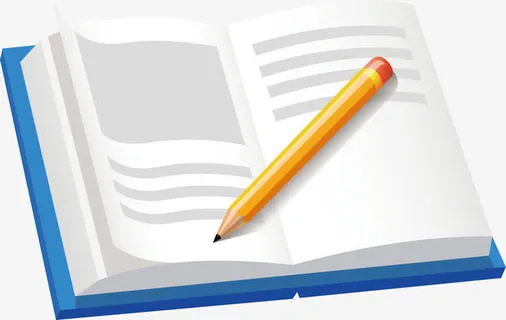 试卷书本素材装饰答卷免抠