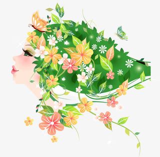 春姑娘矢量素材免抠