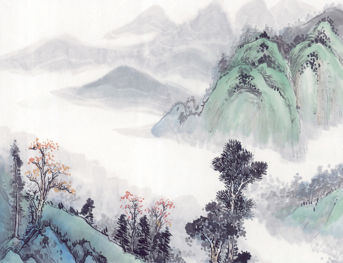 山水背景图高清