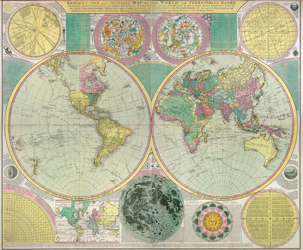 怀旧圆形里的地图免抠