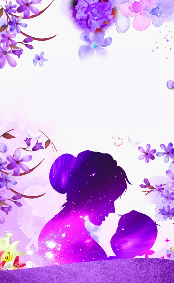 母亲节创意温馨海报背景图高清