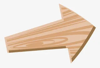 木头方向标免抠