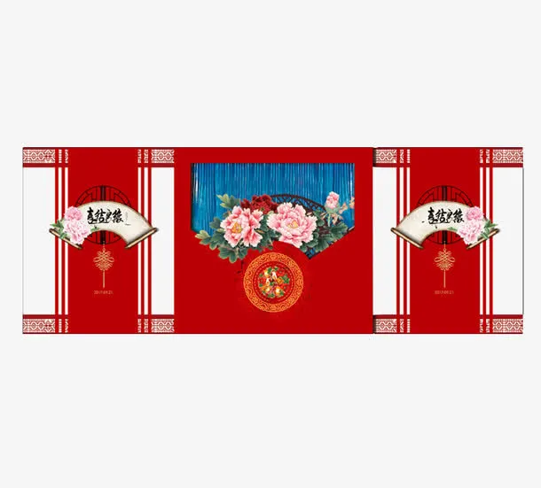 中式传统婚礼背景