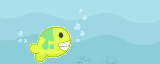 卡通小鱼背景图高清