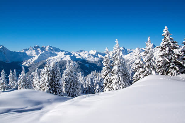 高清摄影天空雪地合成效果免抠
