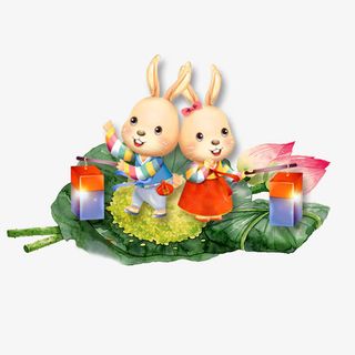 可爱小兔子免抠