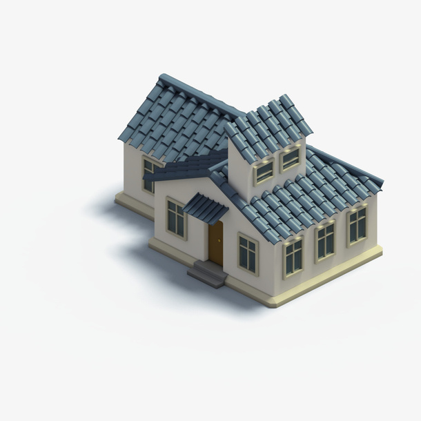 C4d 建筑 3D立体模型 png免抠