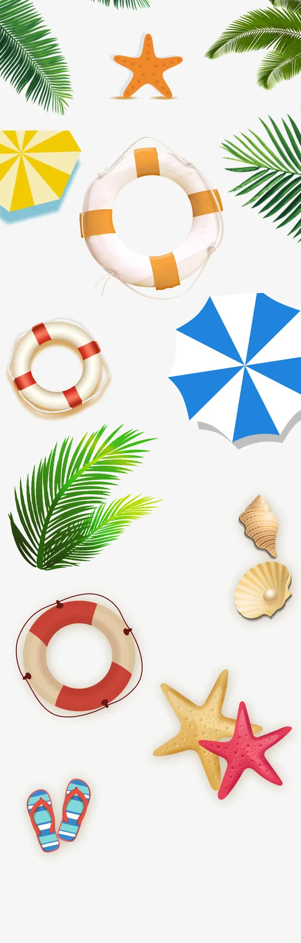 夏季水边素材免抠