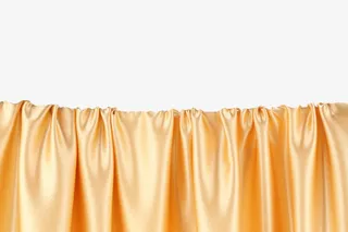 金色绸布挂帘免抠