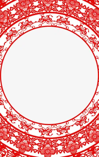 剪纸框架免抠